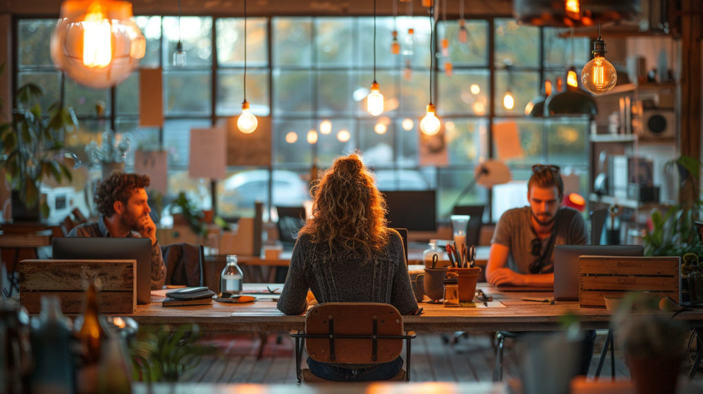 andrebravado a marketing team working collaboratively in an off b59d45e5 1963 48ed ac11 9de277c59faa