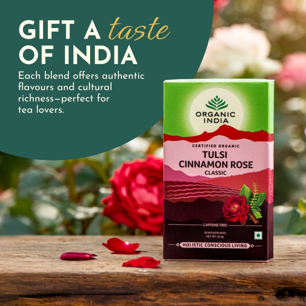 Organic India static ad created by Favoured